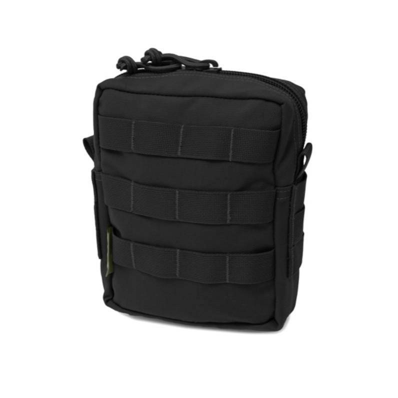 MEDIUM MOLLE UTILITY POUCH ZIPPED - BLACK - 1 | YEO